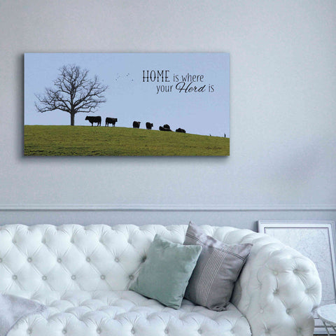 Image of 'Home Is Where Your Herd Is' by Lori Deiter, Canvas Wall Art,60 x 30