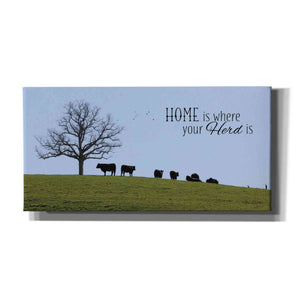 'Home Is Where Your Herd Is' by Lori Deiter, Canvas Wall Art