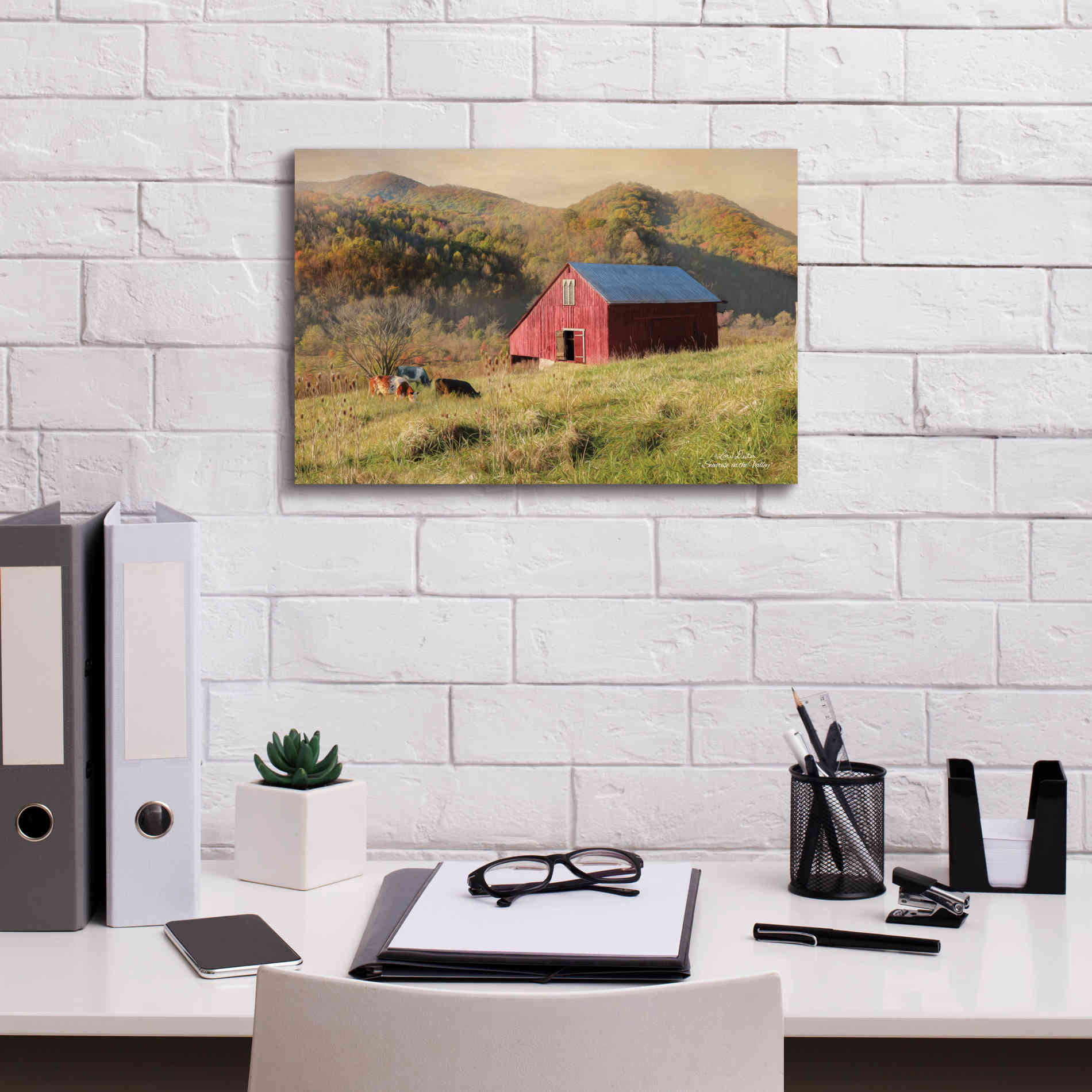 'Sunrise in the Valley' by Lori Deiter, Canvas Wall Art,18 x 12