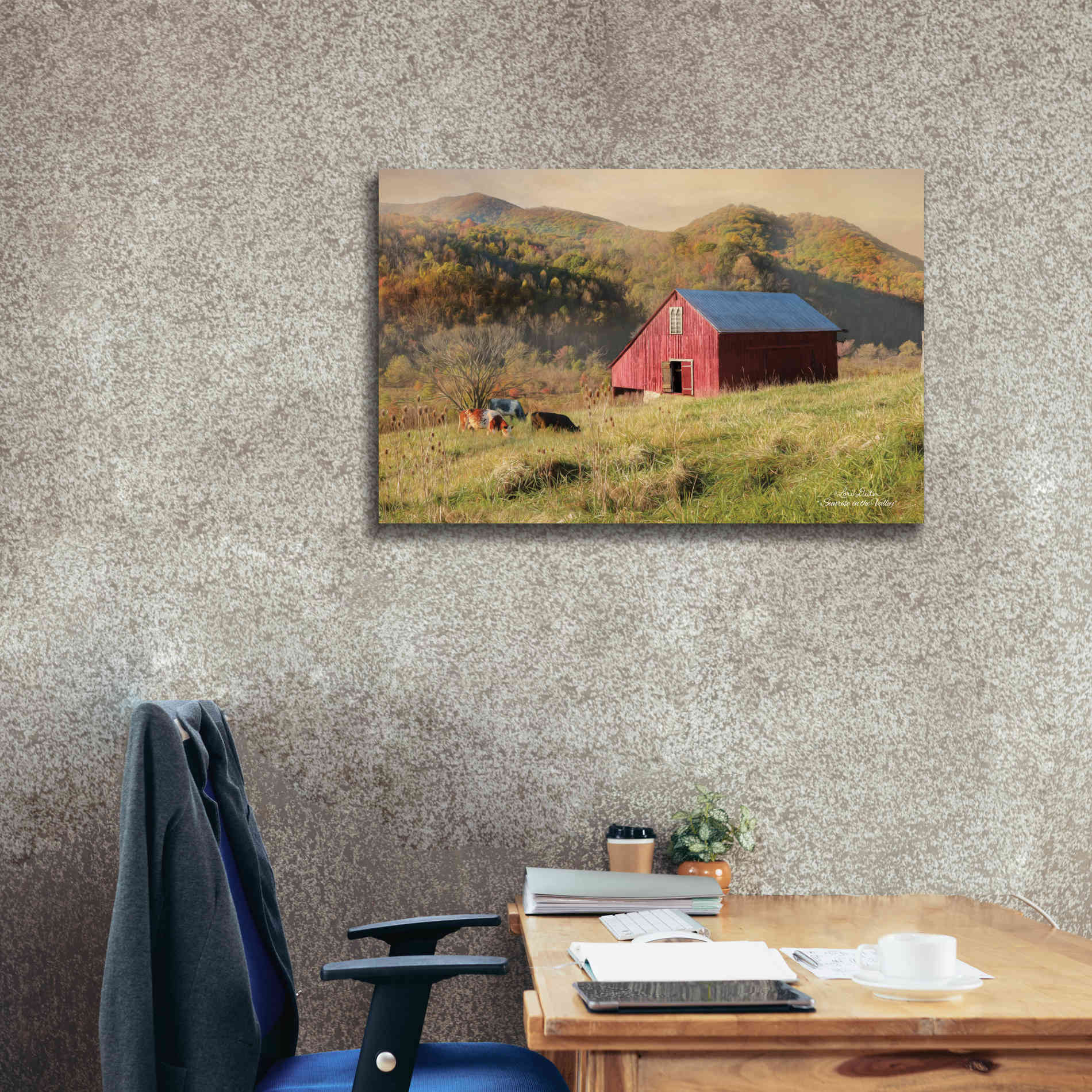 'Sunrise in the Valley' by Lori Deiter, Canvas Wall Art,40 x 26