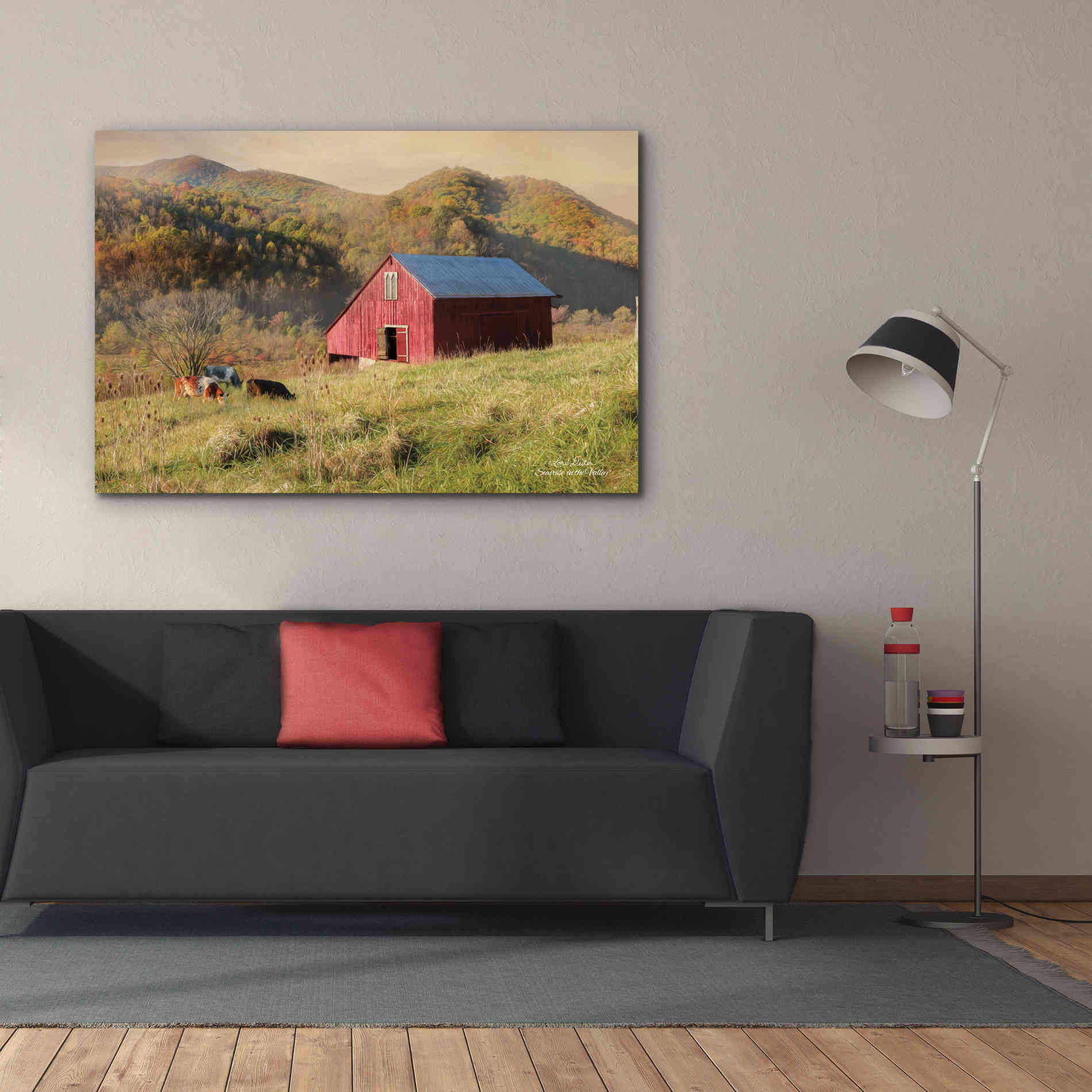 'Sunrise in the Valley' by Lori Deiter, Canvas Wall Art,60 x 40