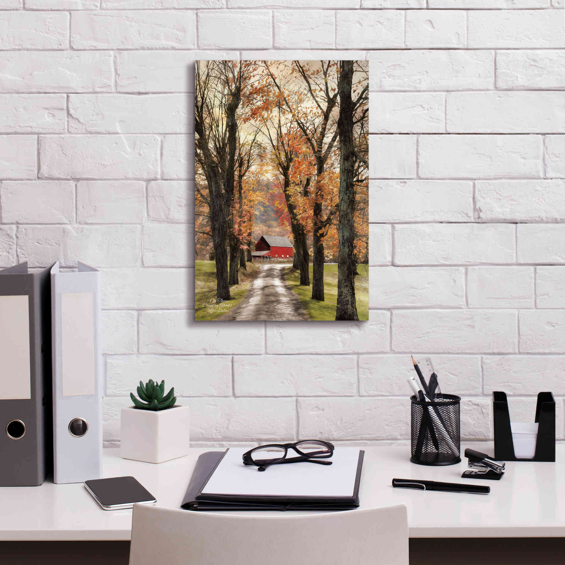 'On Those Country Roads' by Lori Deiter, Canvas Wall Art,12 x 18