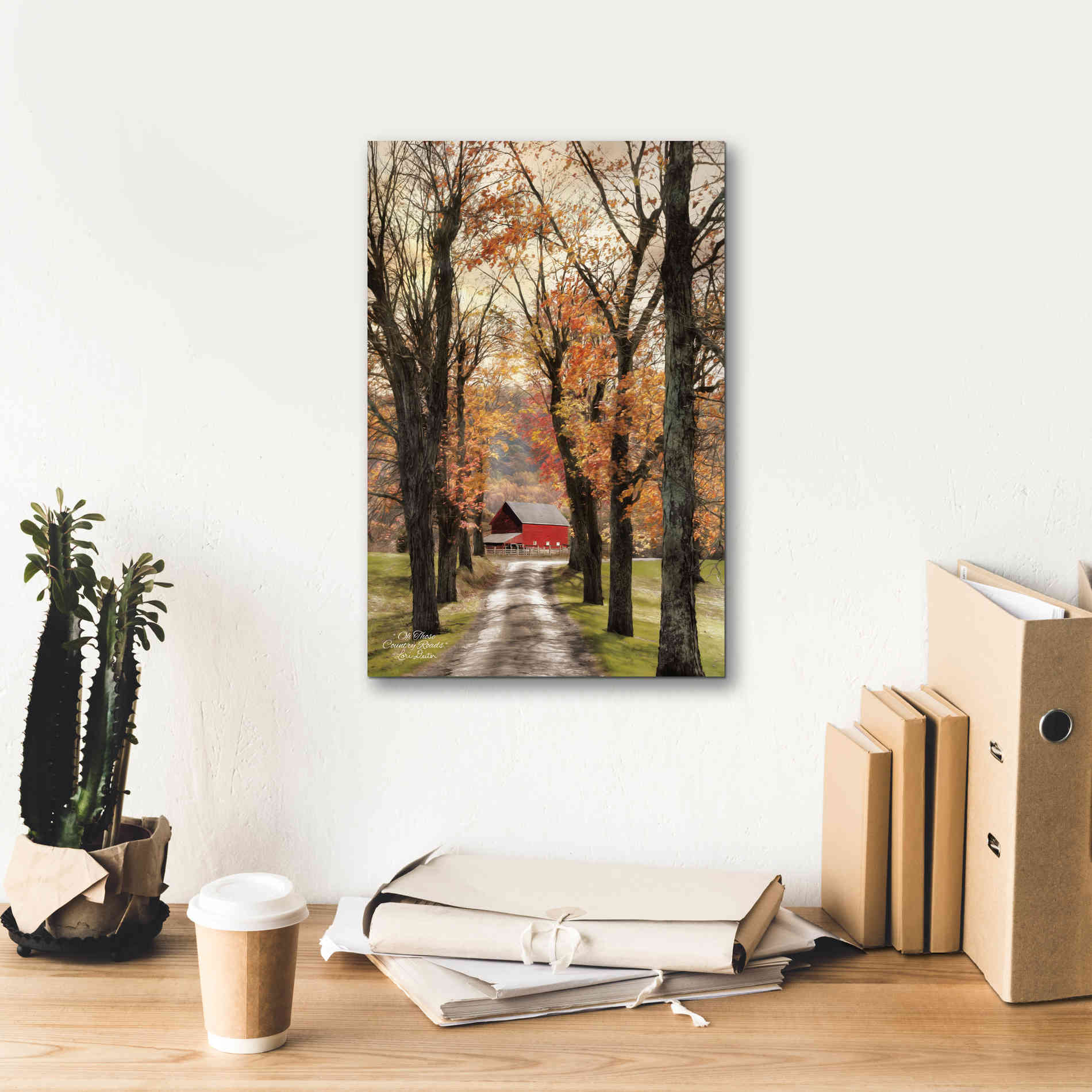'On Those Country Roads' by Lori Deiter, Canvas Wall Art,12 x 18