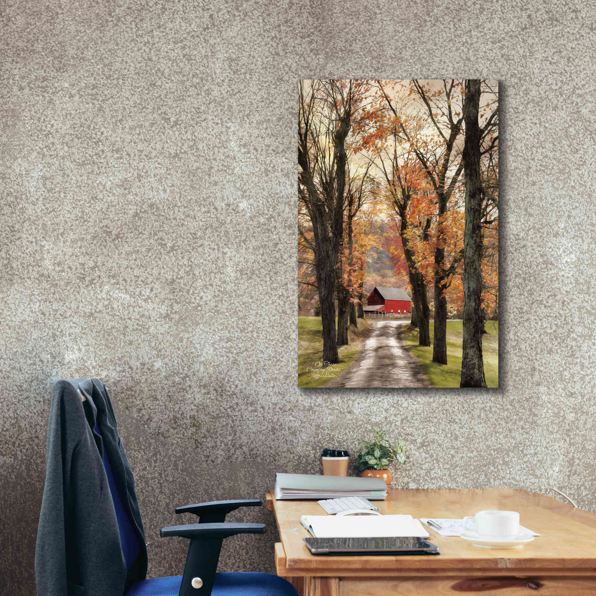 'On Those Country Roads' by Lori Deiter, Canvas Wall Art,26 x 40