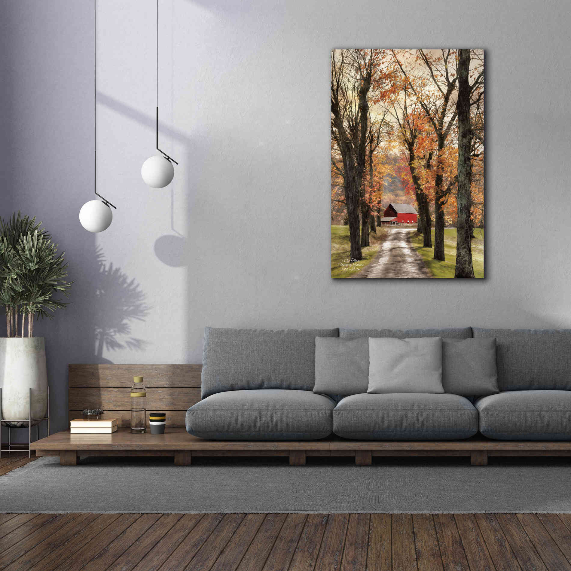 'On Those Country Roads' by Lori Deiter, Canvas Wall Art,40 x 60