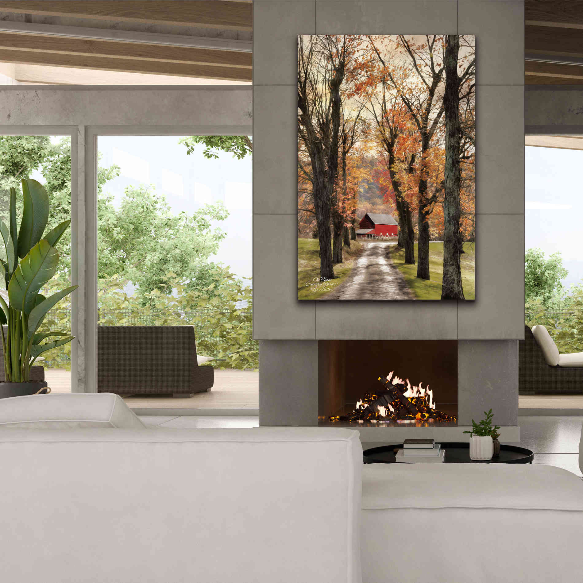 'On Those Country Roads' by Lori Deiter, Canvas Wall Art,40 x 60