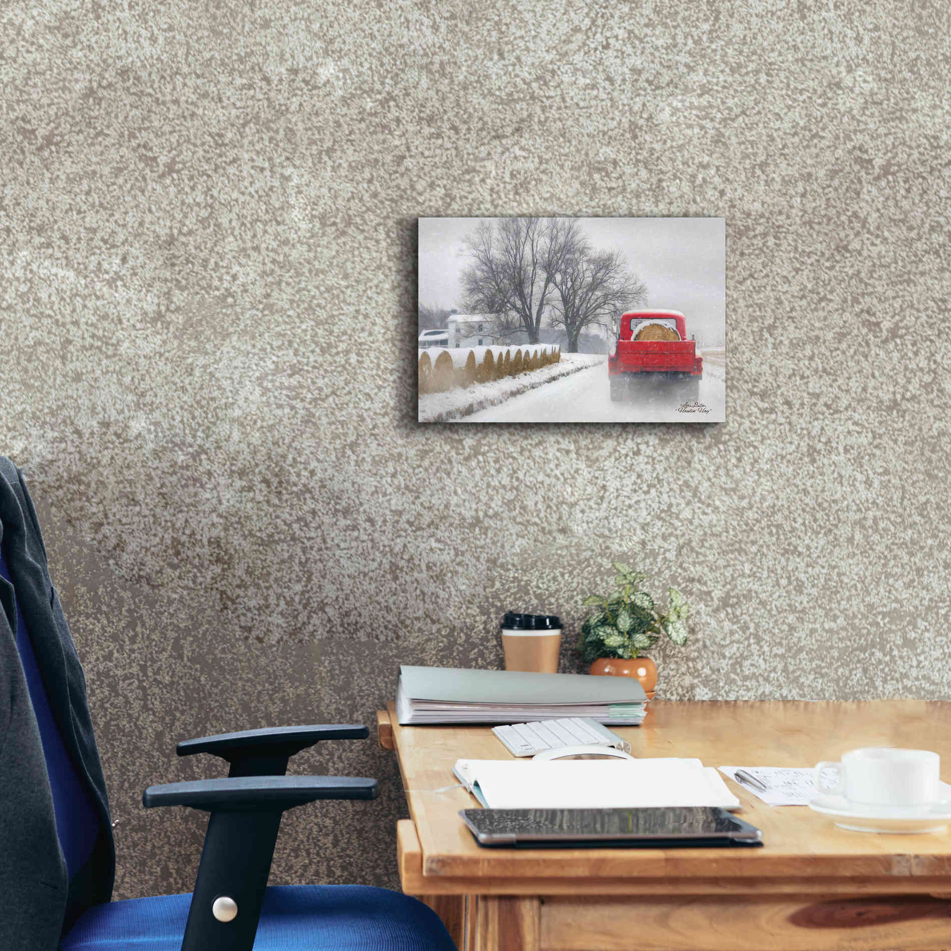 'Haulin' Hay' by Lori Deiter, Canvas Wall Art,18 x 12