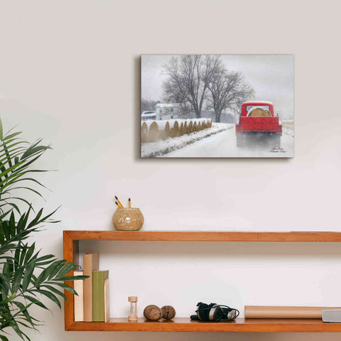 Image of 'Haulin' Hay' by Lori Deiter, Canvas Wall Art,18 x 12