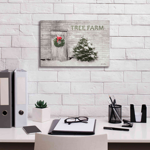 Image of 'Tree Farm' by Lori Deiter, Canvas Wall Art,18 x 12