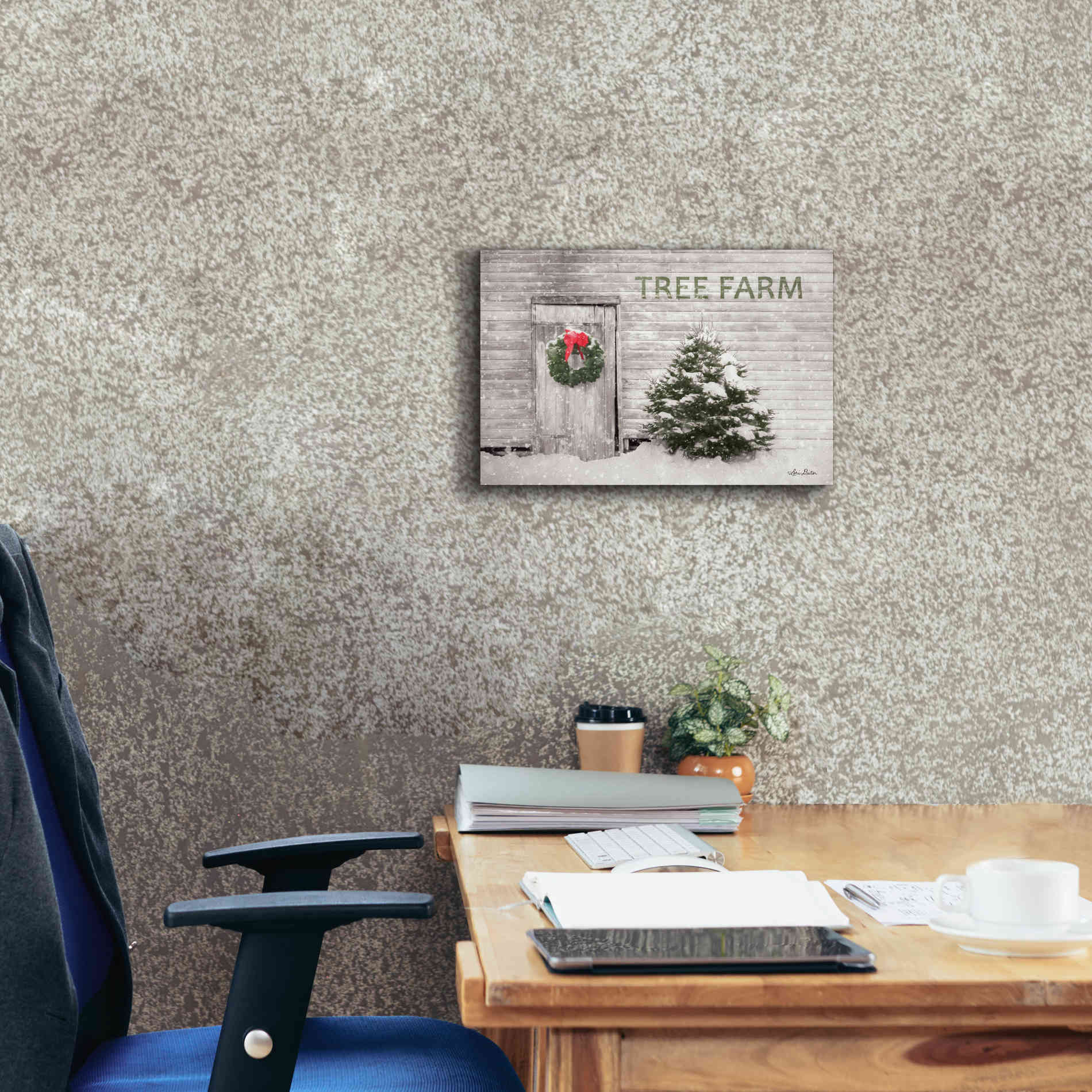 'Tree Farm' by Lori Deiter, Canvas Wall Art,18 x 12