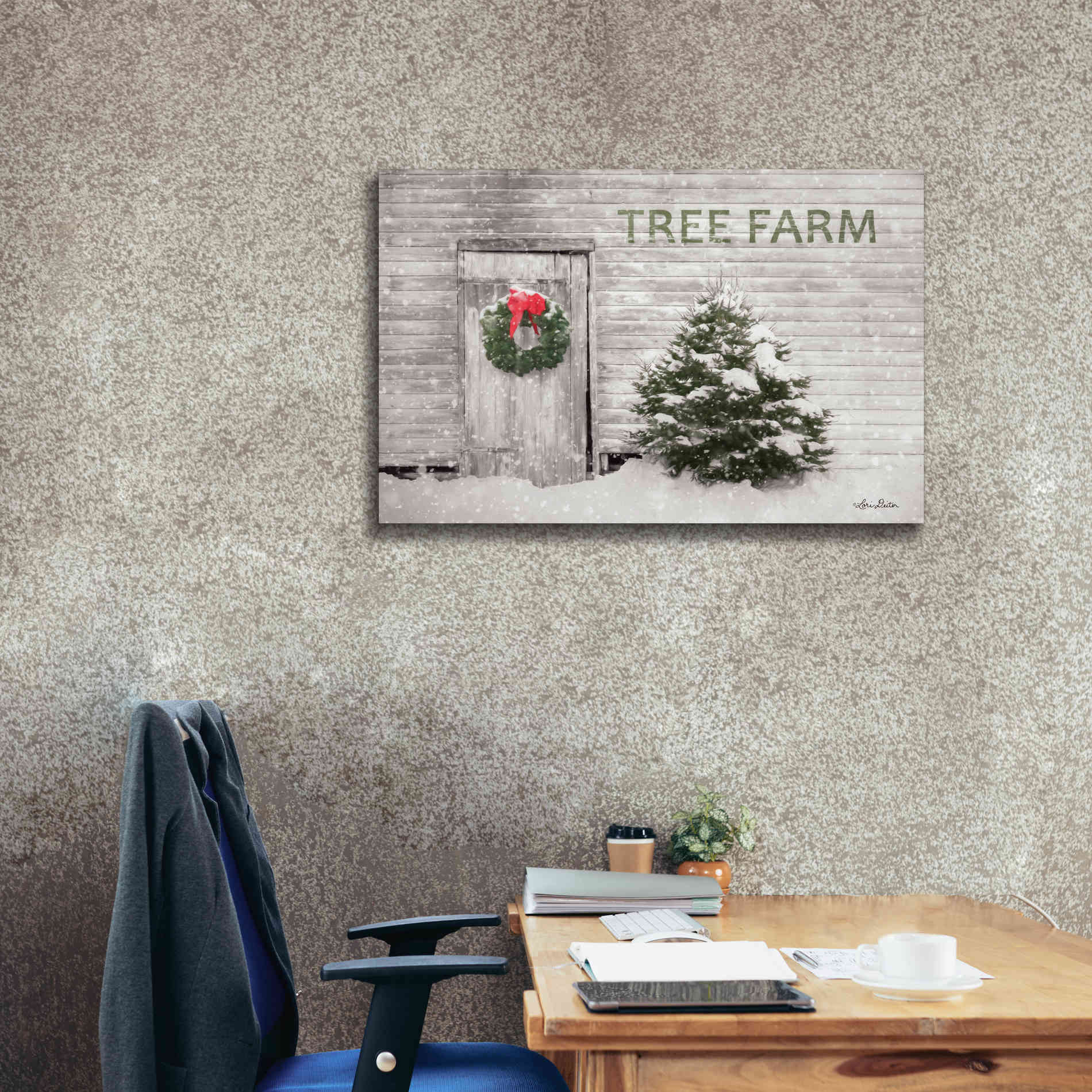 'Tree Farm' by Lori Deiter, Canvas Wall Art,40 x 26