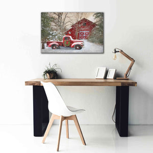 'Secluded Barn with Truck' by Lori Deiter, Canvas Wall Art,40 x 26