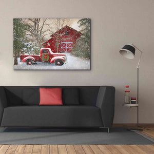 'Secluded Barn with Truck' by Lori Deiter, Canvas Wall Art,60 x 40