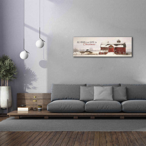 Image of 'All Roads Lead Home for Christmas' by Lori Deiter, Canvas Wall Art,60 x 20