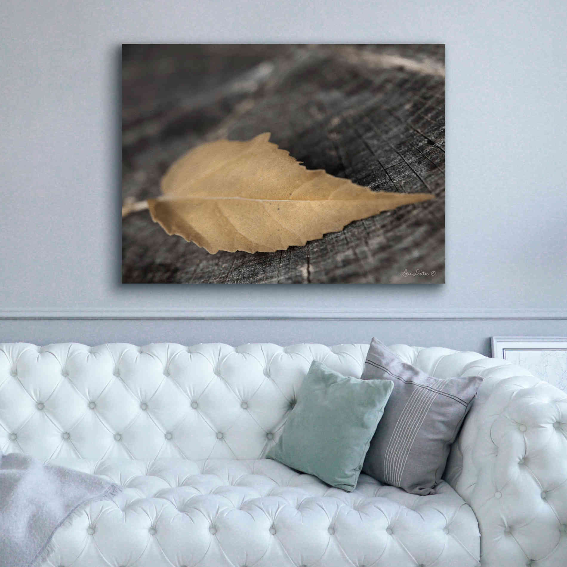 'Natural Gold Leaf' by Lori Deiter, Canvas Wall Art,54 x 40