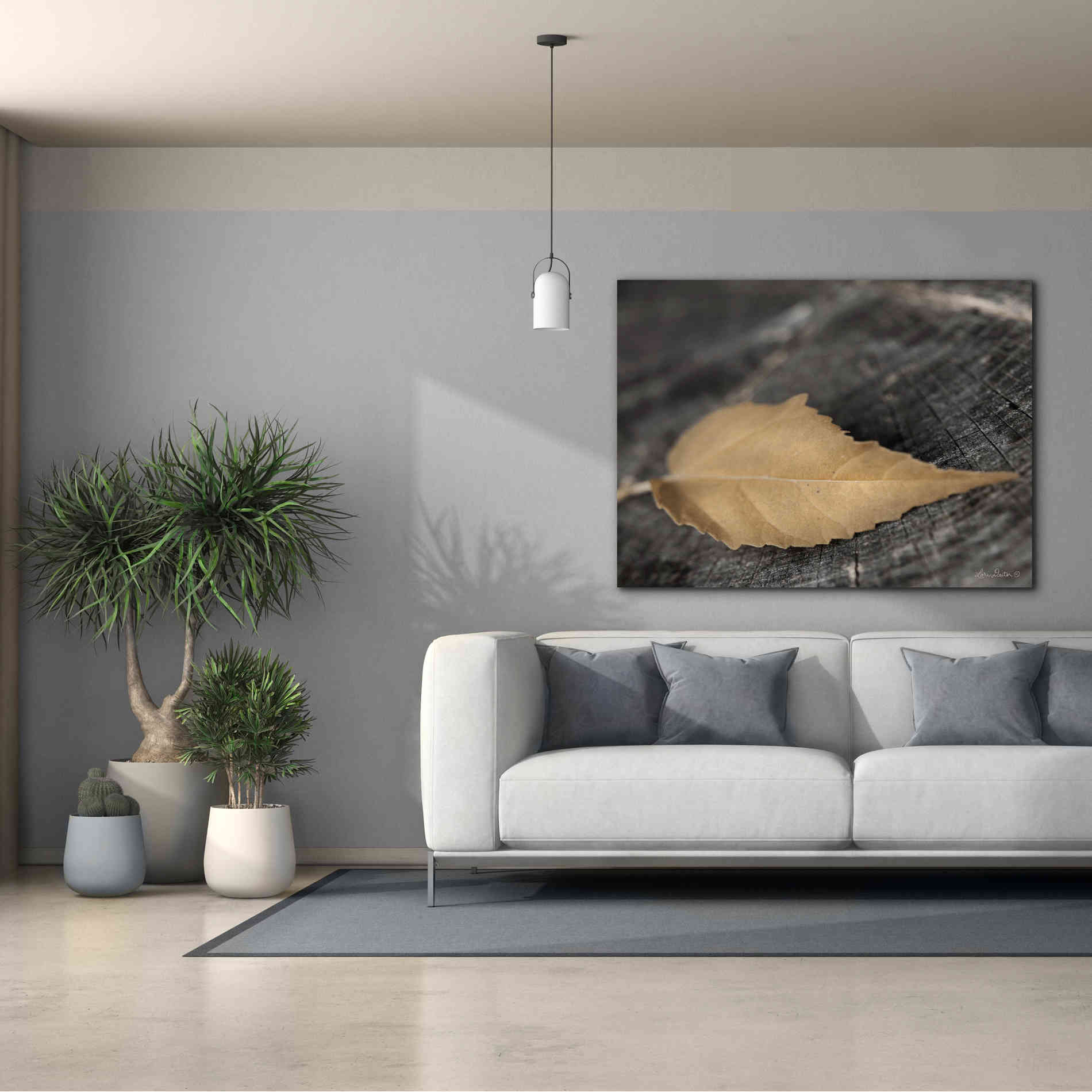 'Natural Gold Leaf' by Lori Deiter, Canvas Wall Art,54 x 40