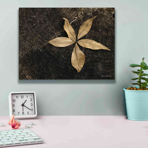 Image of 'Natural Buckeye Leaf' by Lori Deiter, Canvas Wall Art,16 x 12