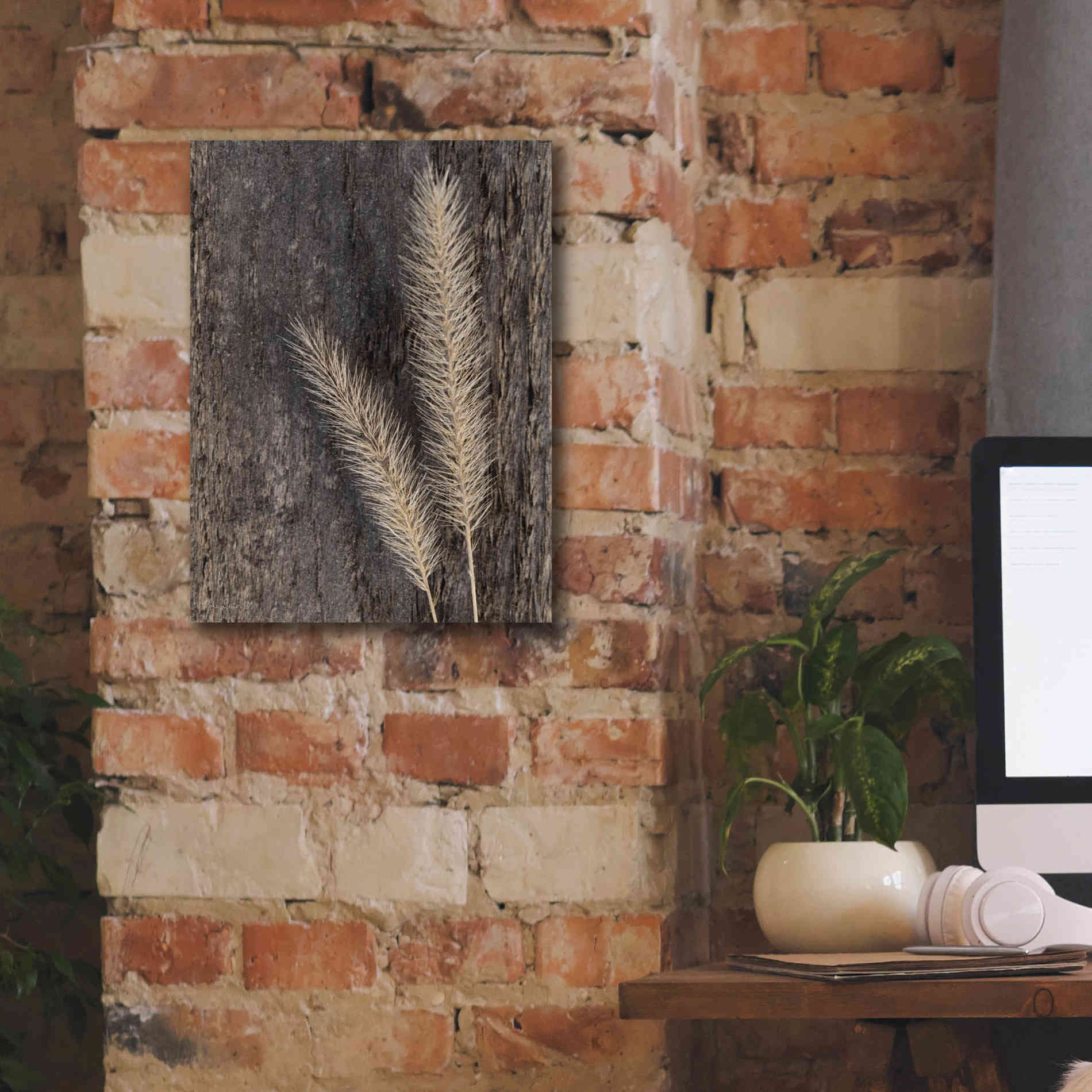 'Natural Wheat' by Lori Deiter, Canvas Wall Art,12 x 16