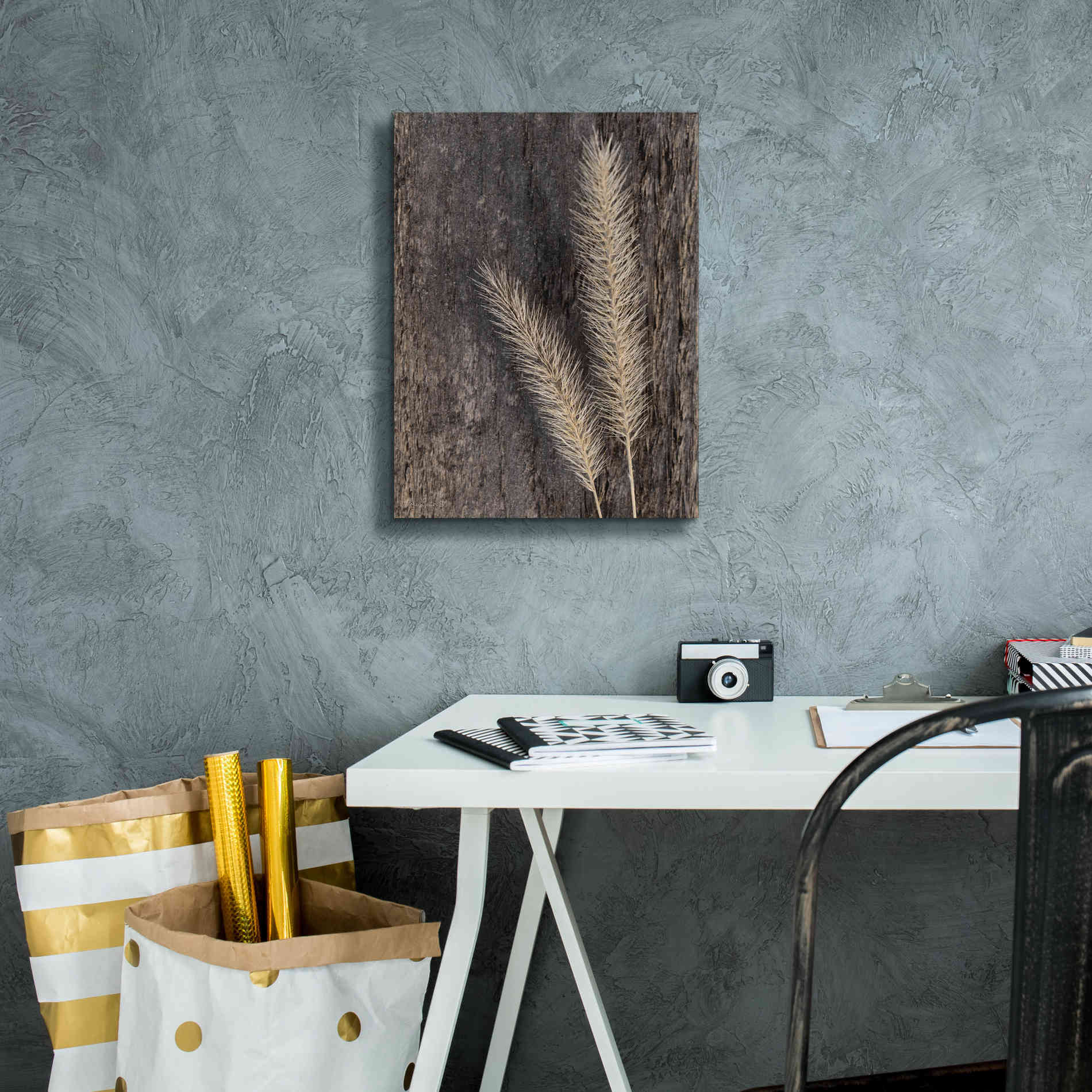 'Natural Wheat' by Lori Deiter, Canvas Wall Art,12 x 16