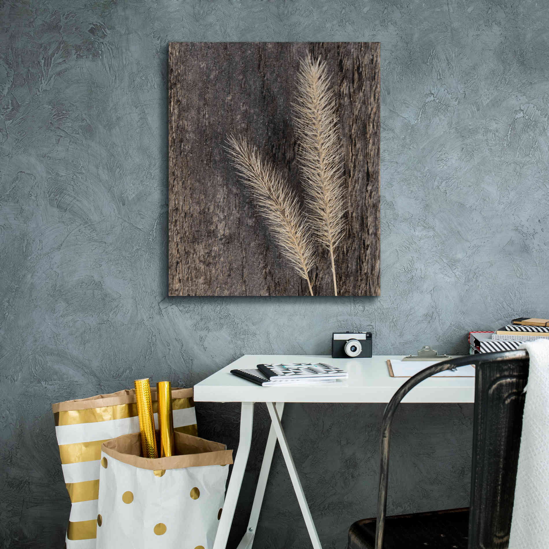 'Natural Wheat' by Lori Deiter, Canvas Wall Art,20 x 24