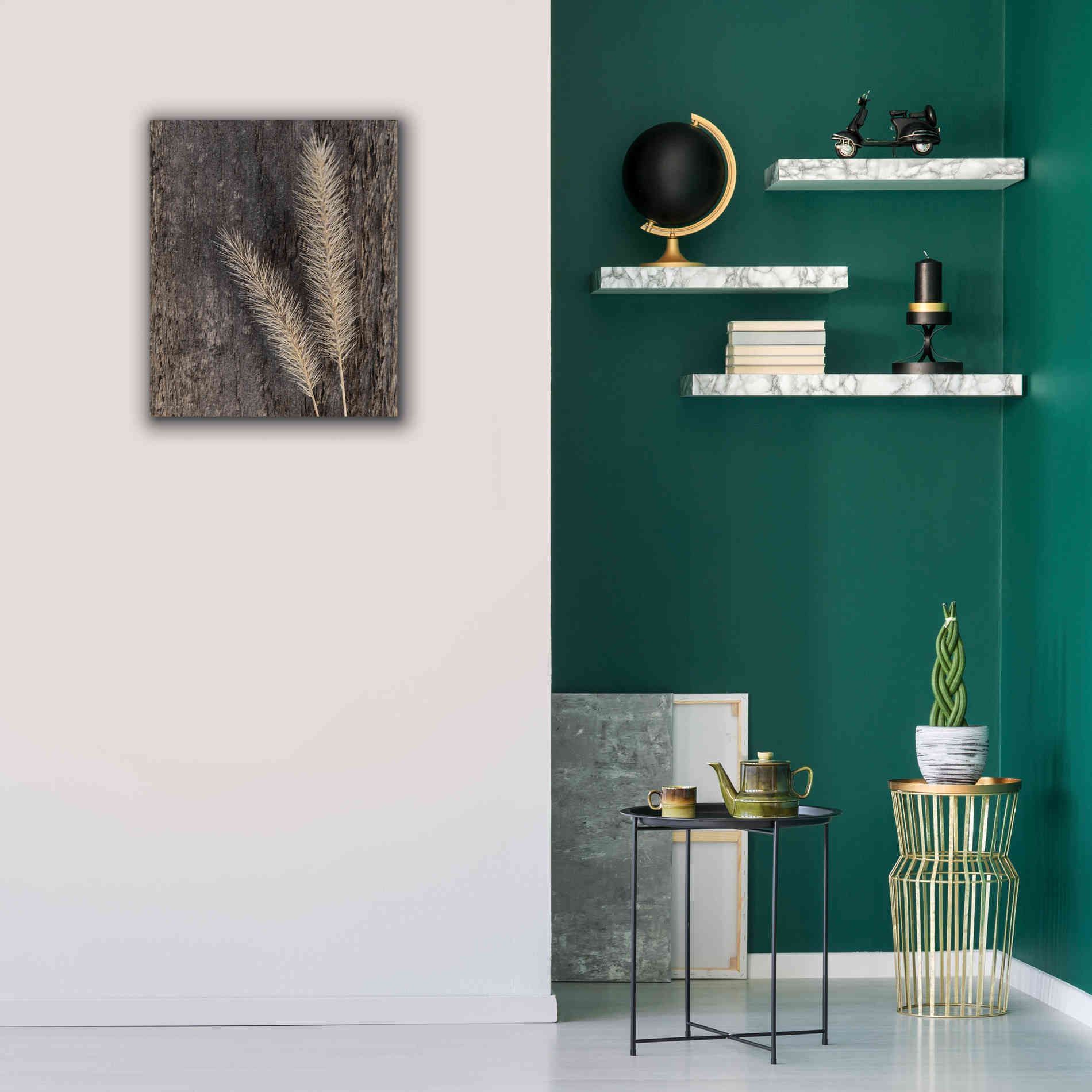 'Natural Wheat' by Lori Deiter, Canvas Wall Art,20 x 24