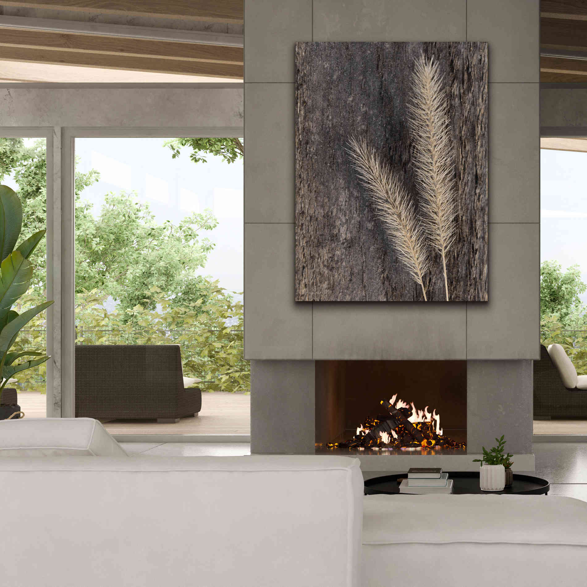 'Natural Wheat' by Lori Deiter, Canvas Wall Art,40 x 54