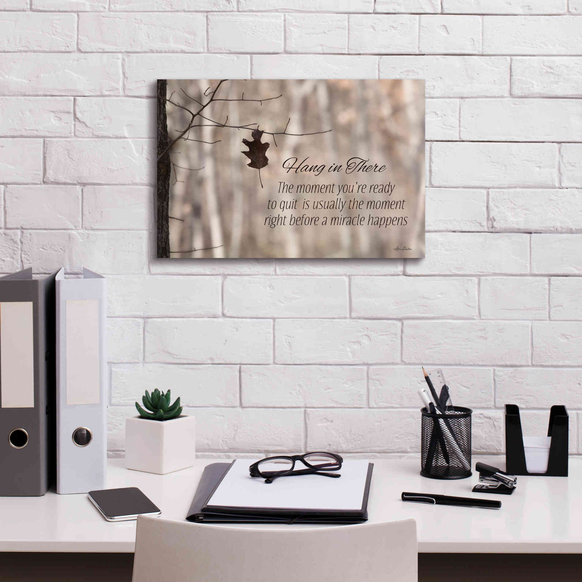 'Hang in There' by Lori Deiter, Canvas Wall Art,18 x 12