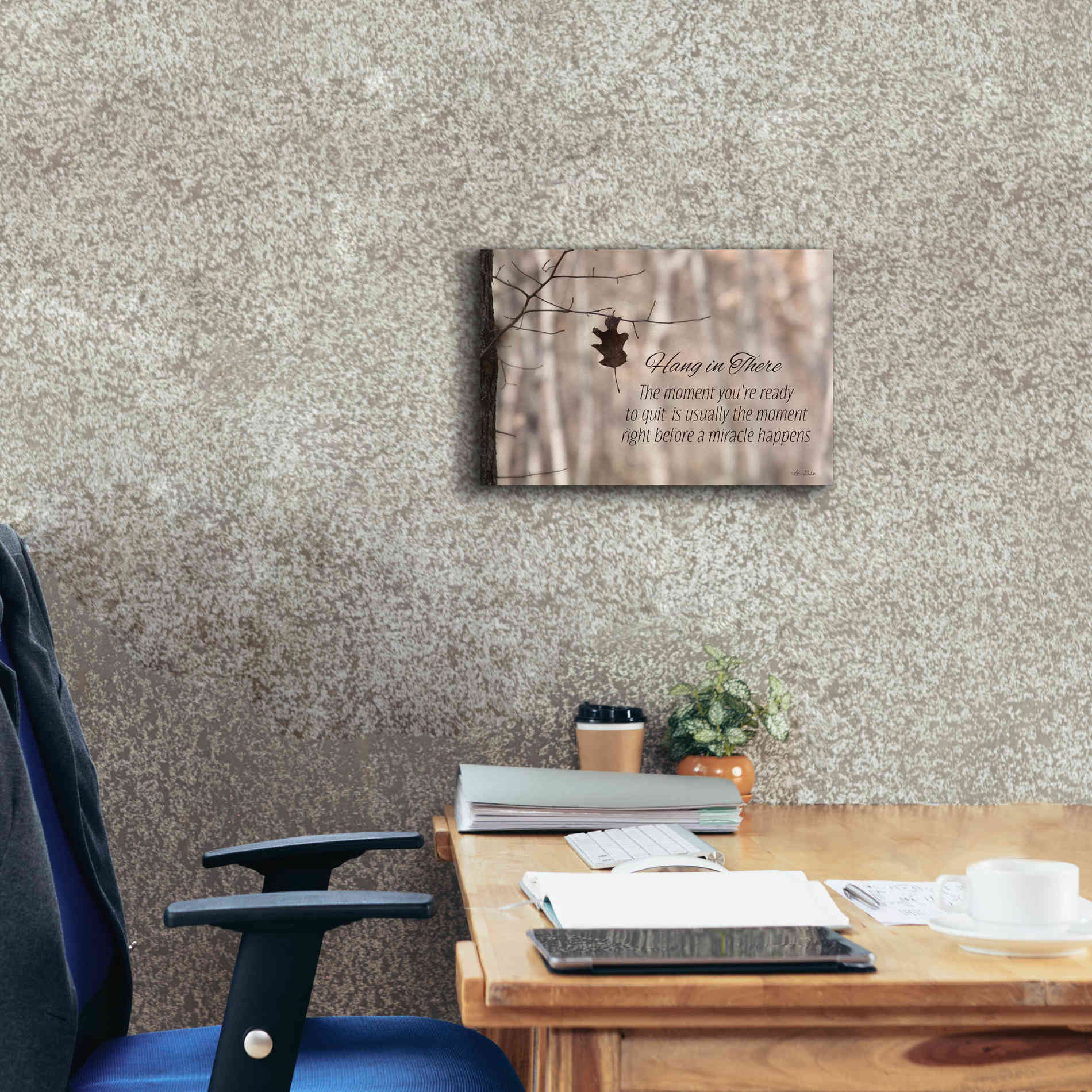 'Hang in There' by Lori Deiter, Canvas Wall Art,18 x 12