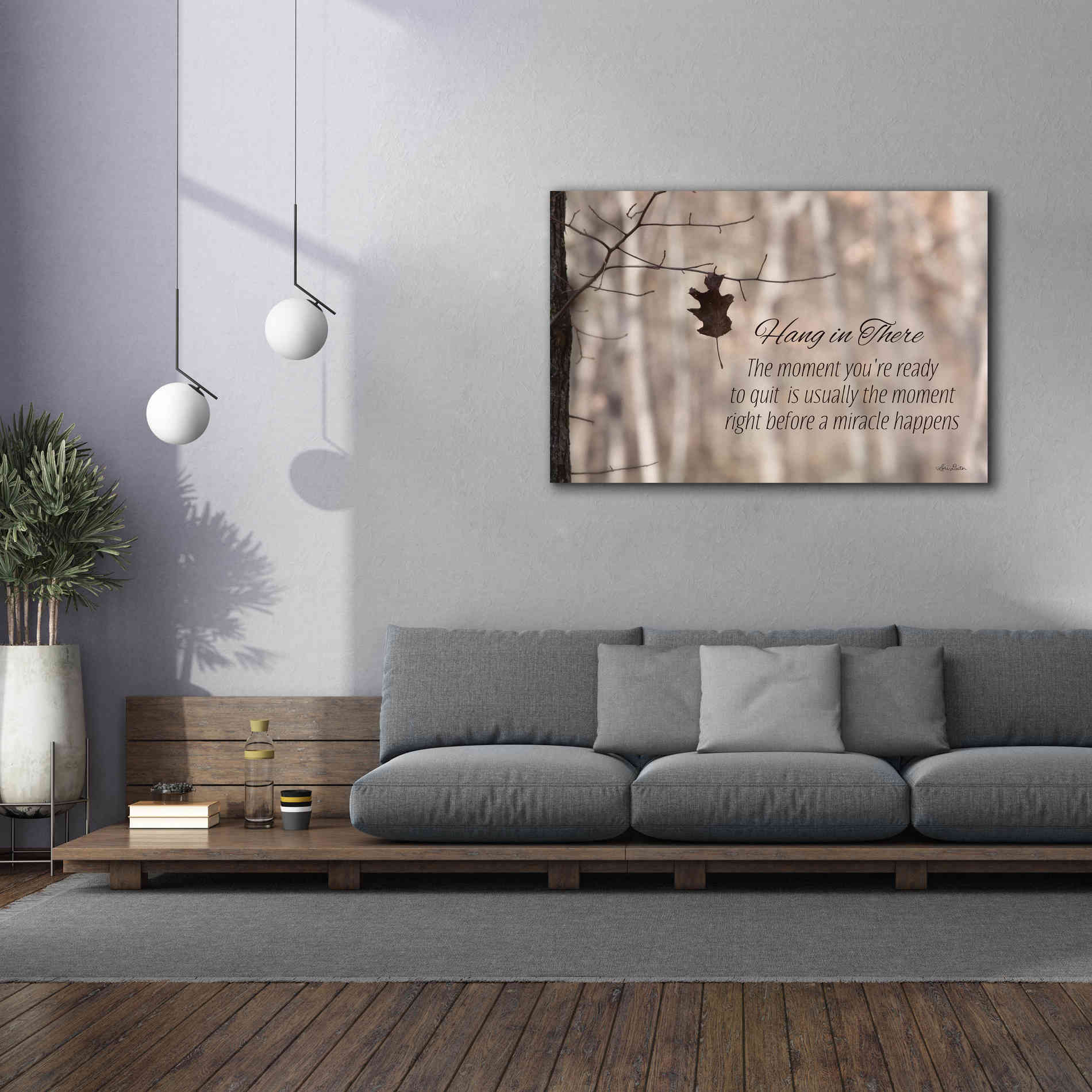 'Hang in There' by Lori Deiter, Canvas Wall Art,60 x 40