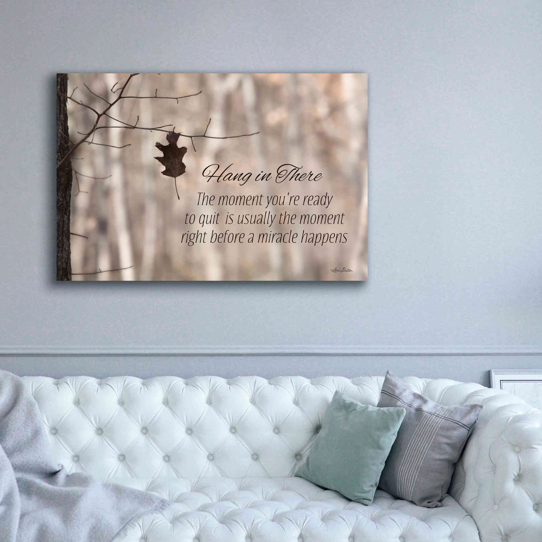 'Hang in There' by Lori Deiter, Canvas Wall Art,60 x 40