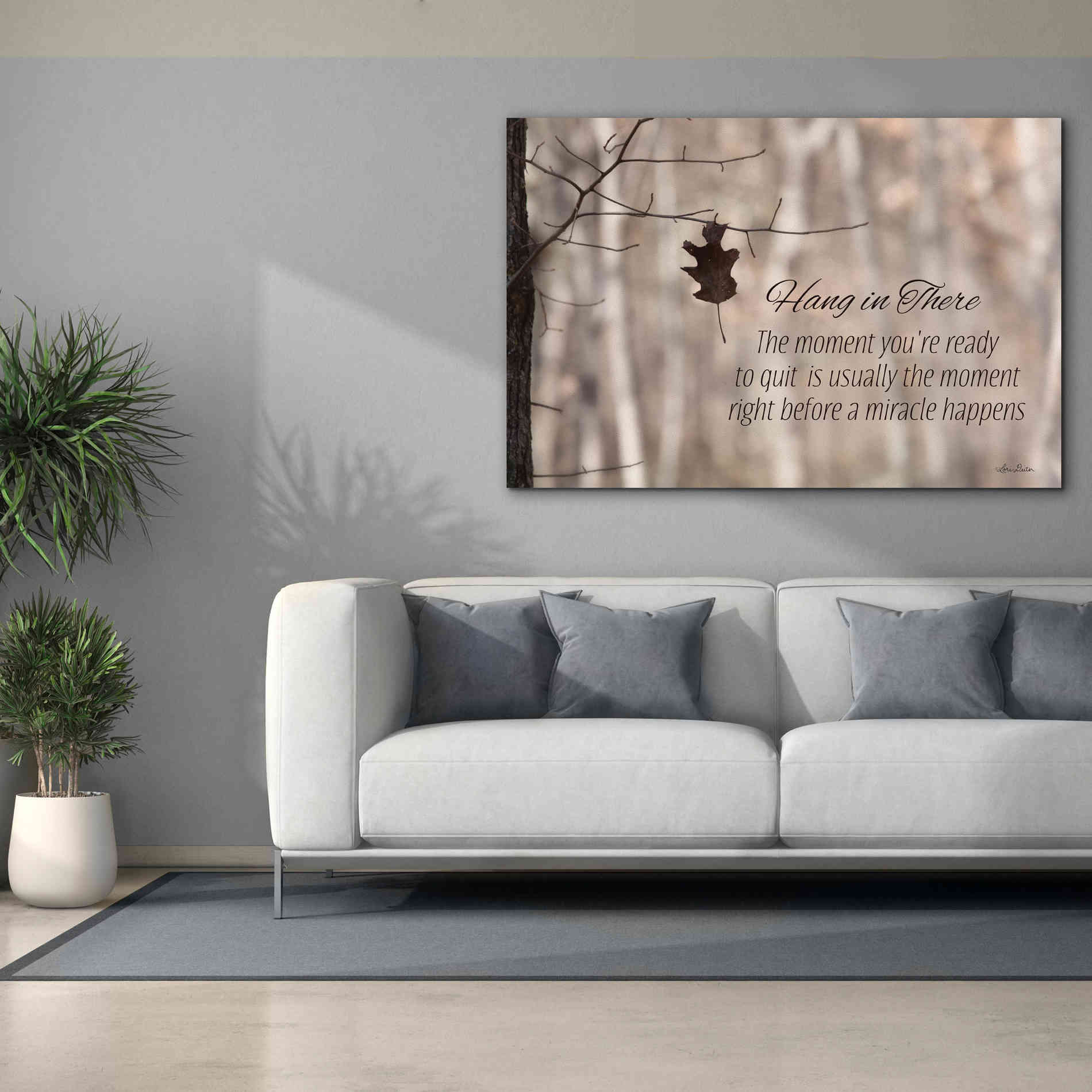 'Hang in There' by Lori Deiter, Canvas Wall Art,60 x 40