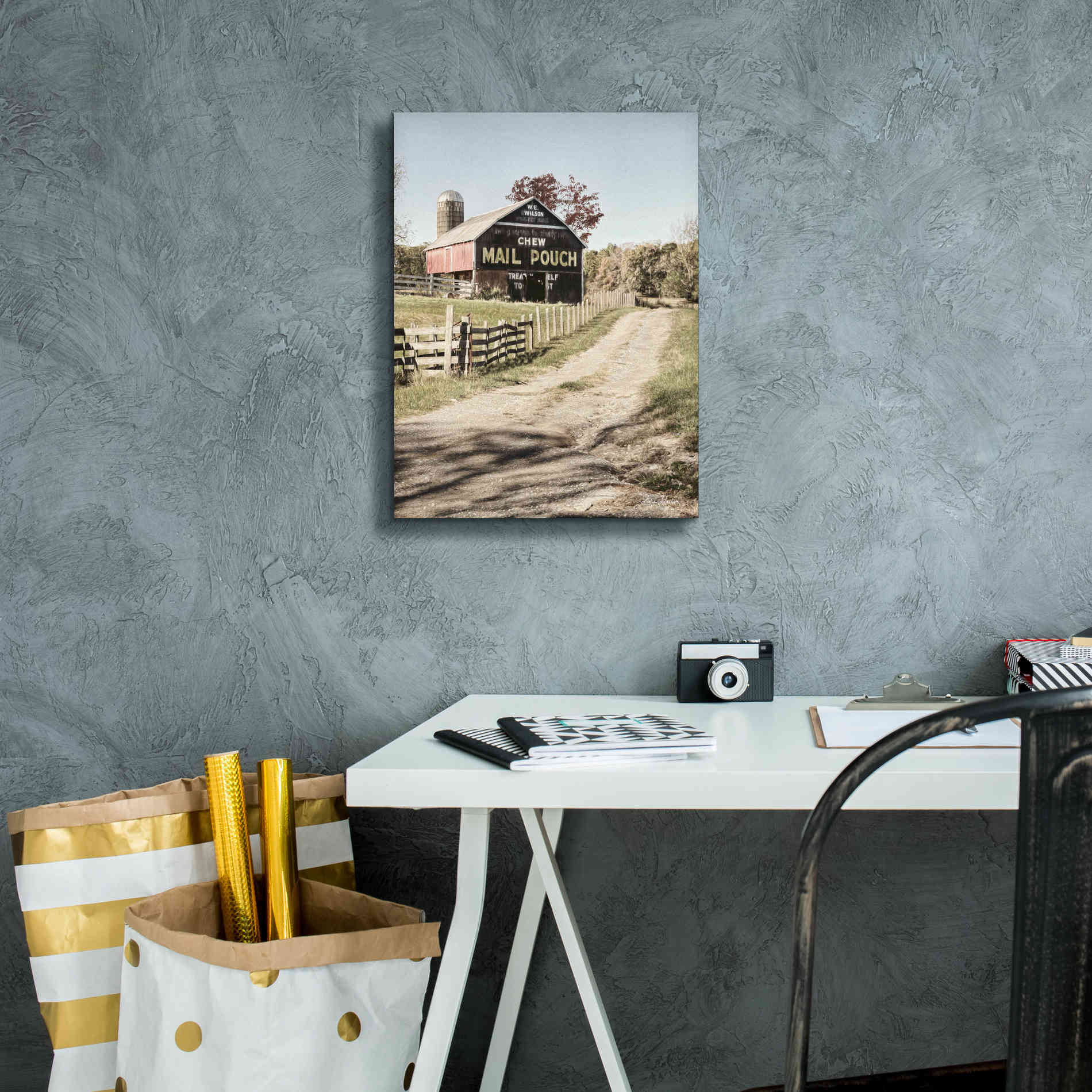 'Mail Pouch Lane' by Lori Deiter, Canvas Wall Art,12 x 16