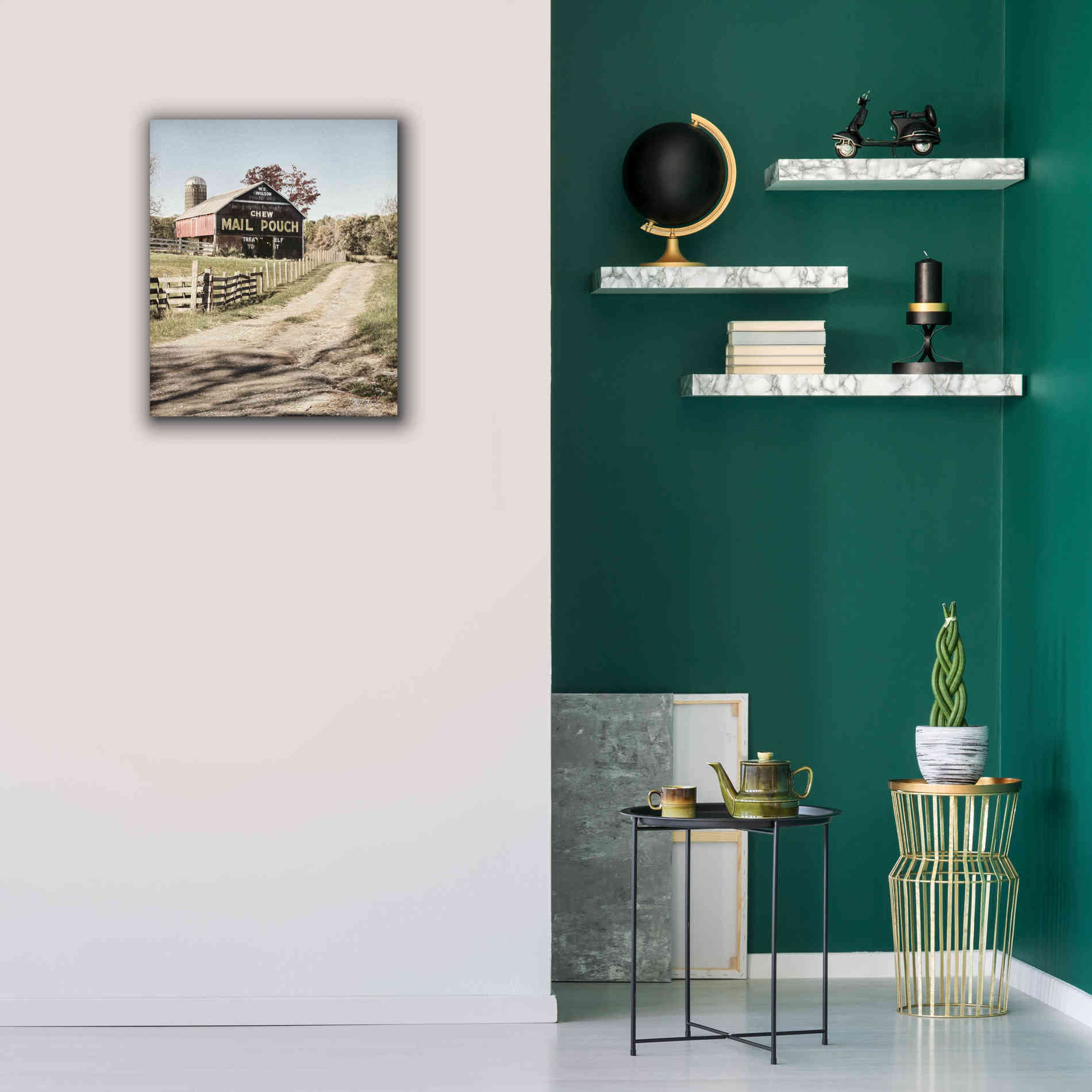 'Mail Pouch Lane' by Lori Deiter, Canvas Wall Art,20 x 24