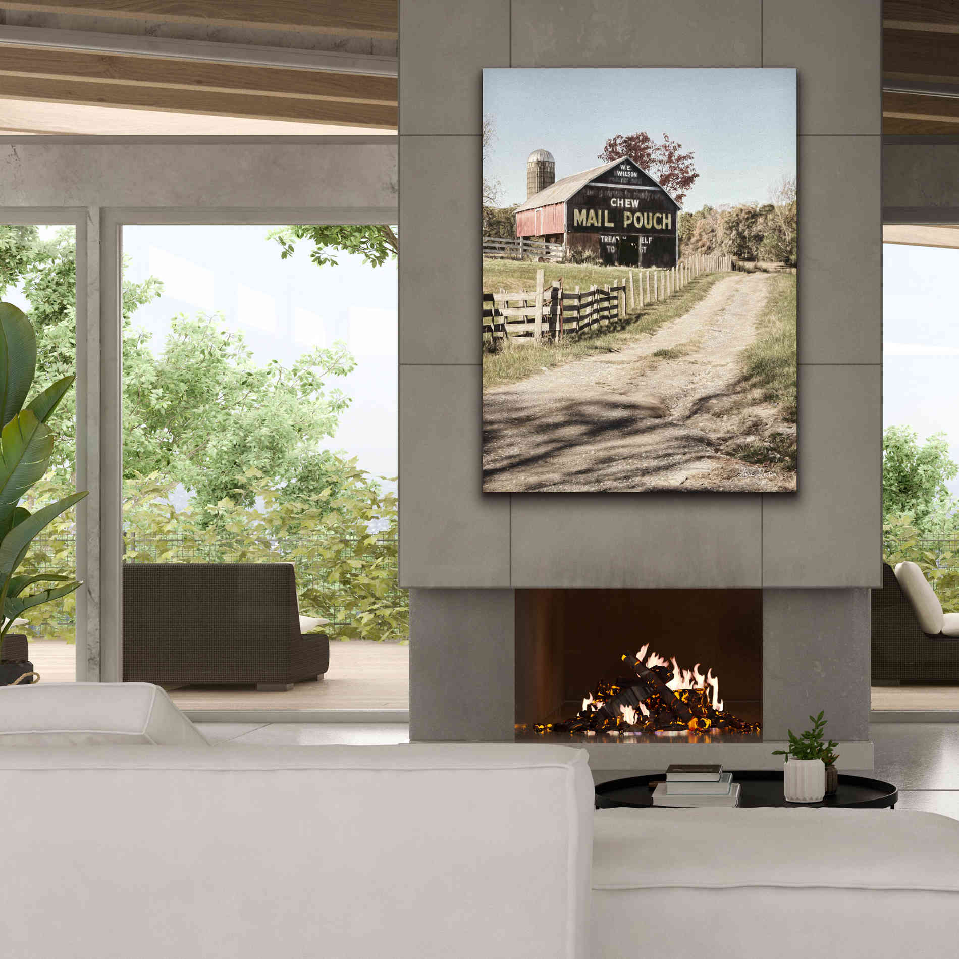 'Mail Pouch Lane' by Lori Deiter, Canvas Wall Art,40 x 54