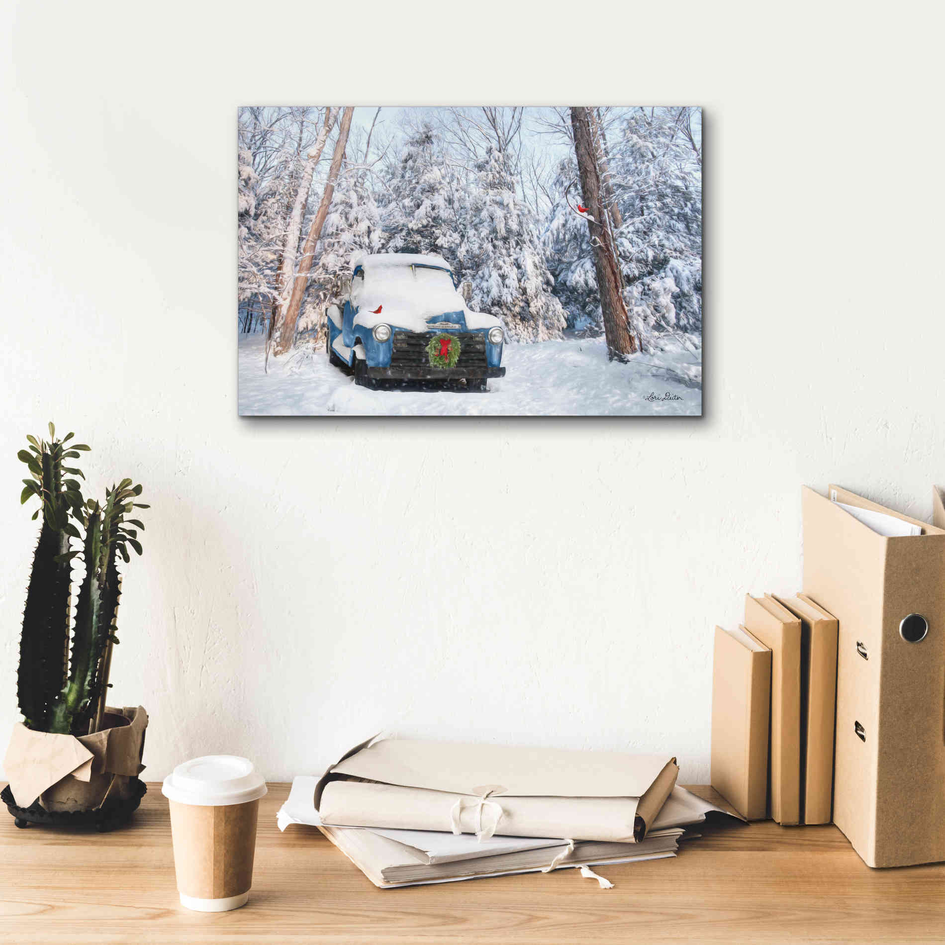 'Winter Storage' by Lori Deiter, Canvas Wall Art,18 x 12