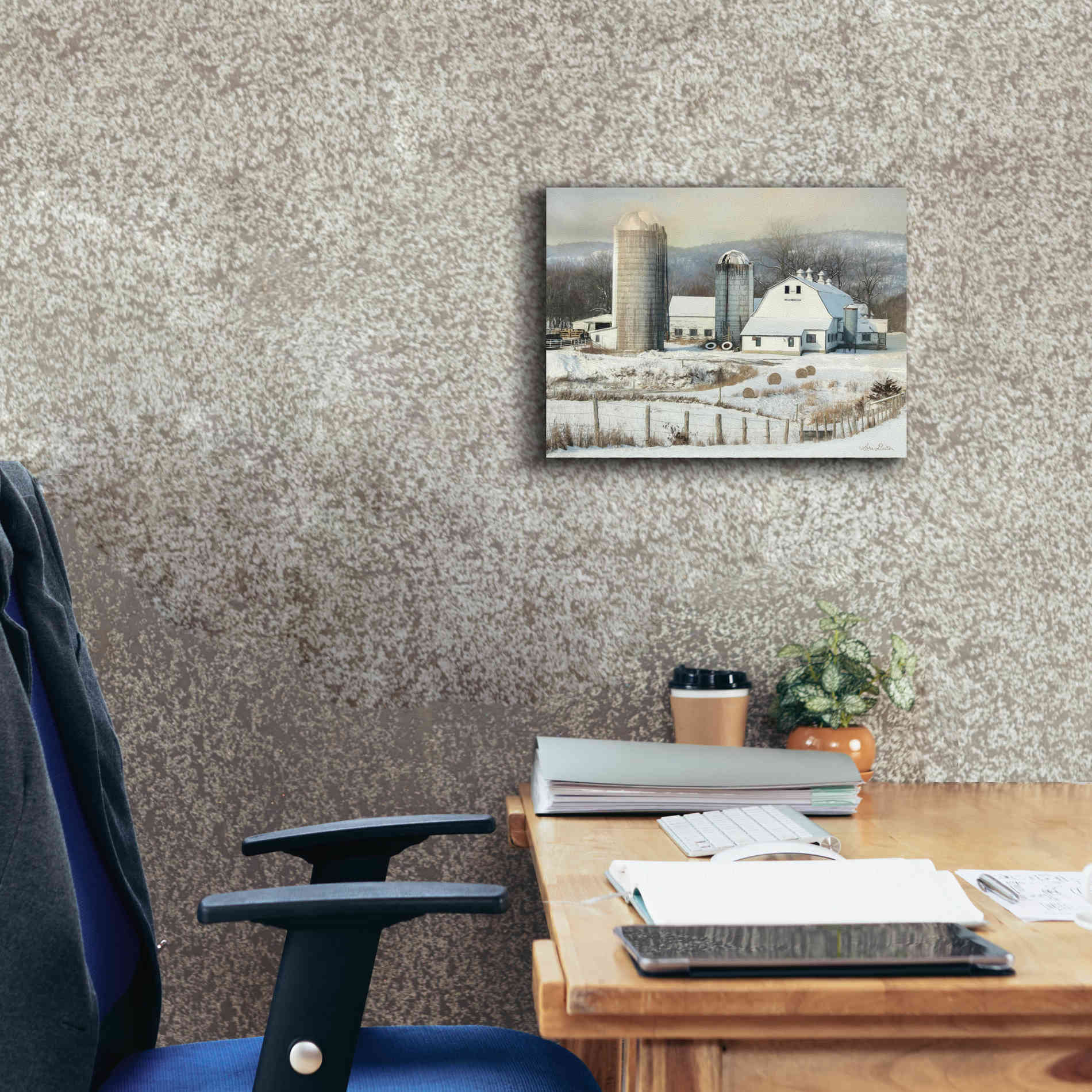 'The Lake Farm' by Lori Deiter, Canvas Wall Art,16 x 12