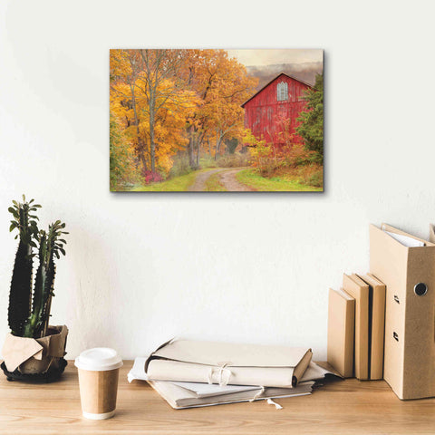 Image of 'Hidden Barn' by Lori Deiter, Canvas Wall Art,18 x 12