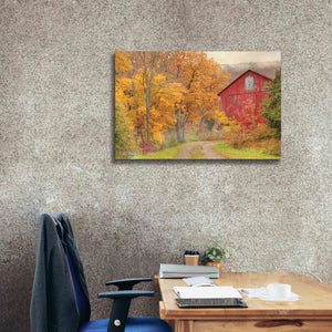 'Hidden Barn' by Lori Deiter, Canvas Wall Art,40 x 26