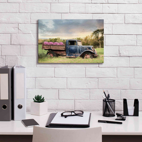 Image of 'Flower Delivery' by Lori Deiter, Canvas Wall Art,18 x 12
