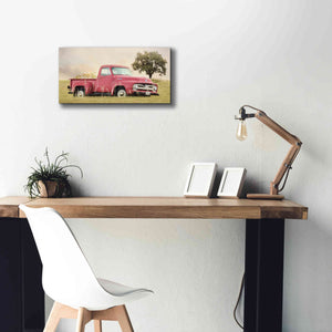 'Country Parking Spot' by Lori Deiter, Canvas Wall Art,24 x 12