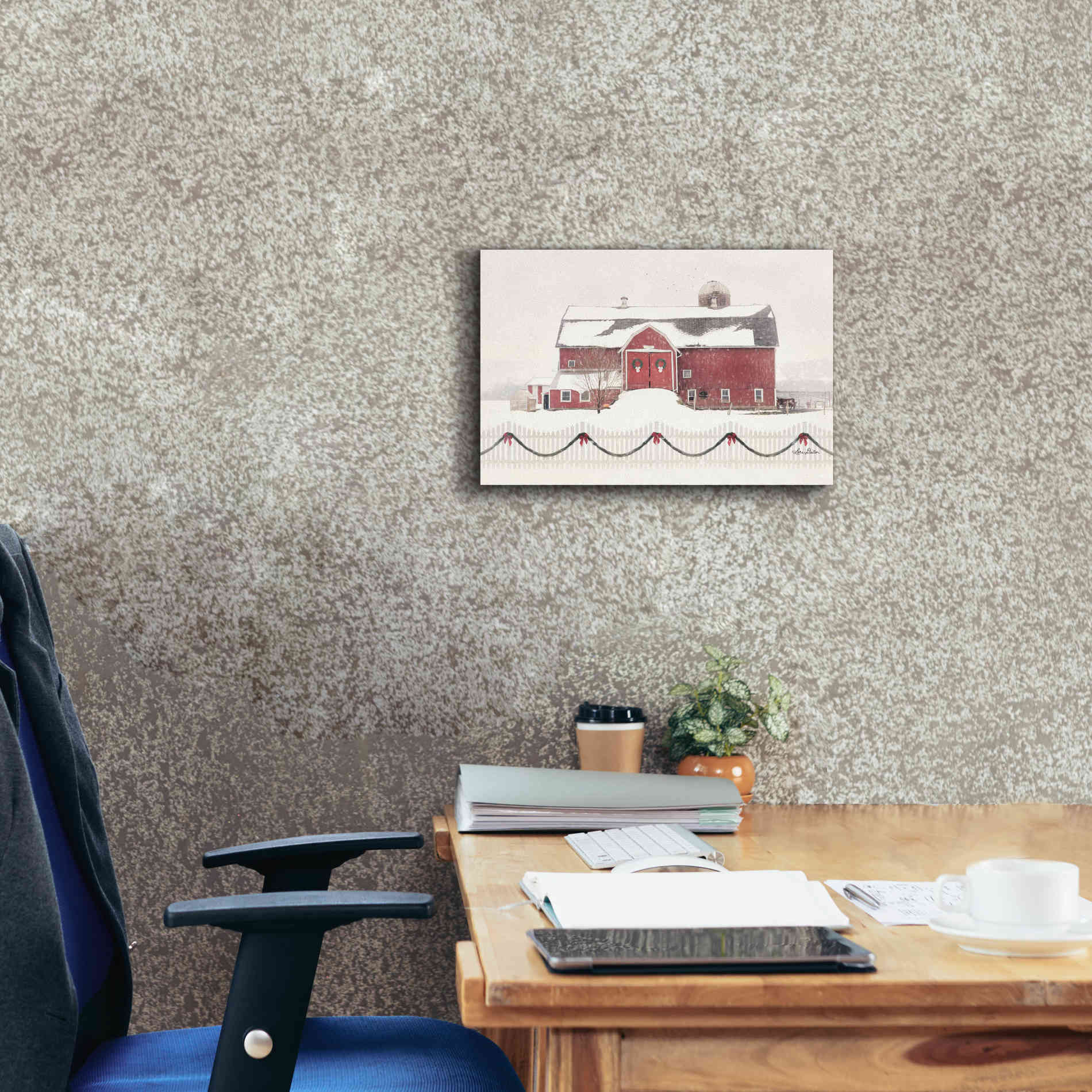 'Please Come Home for Christmas' by Lori Deiter, Canvas Wall Art,18 x 12