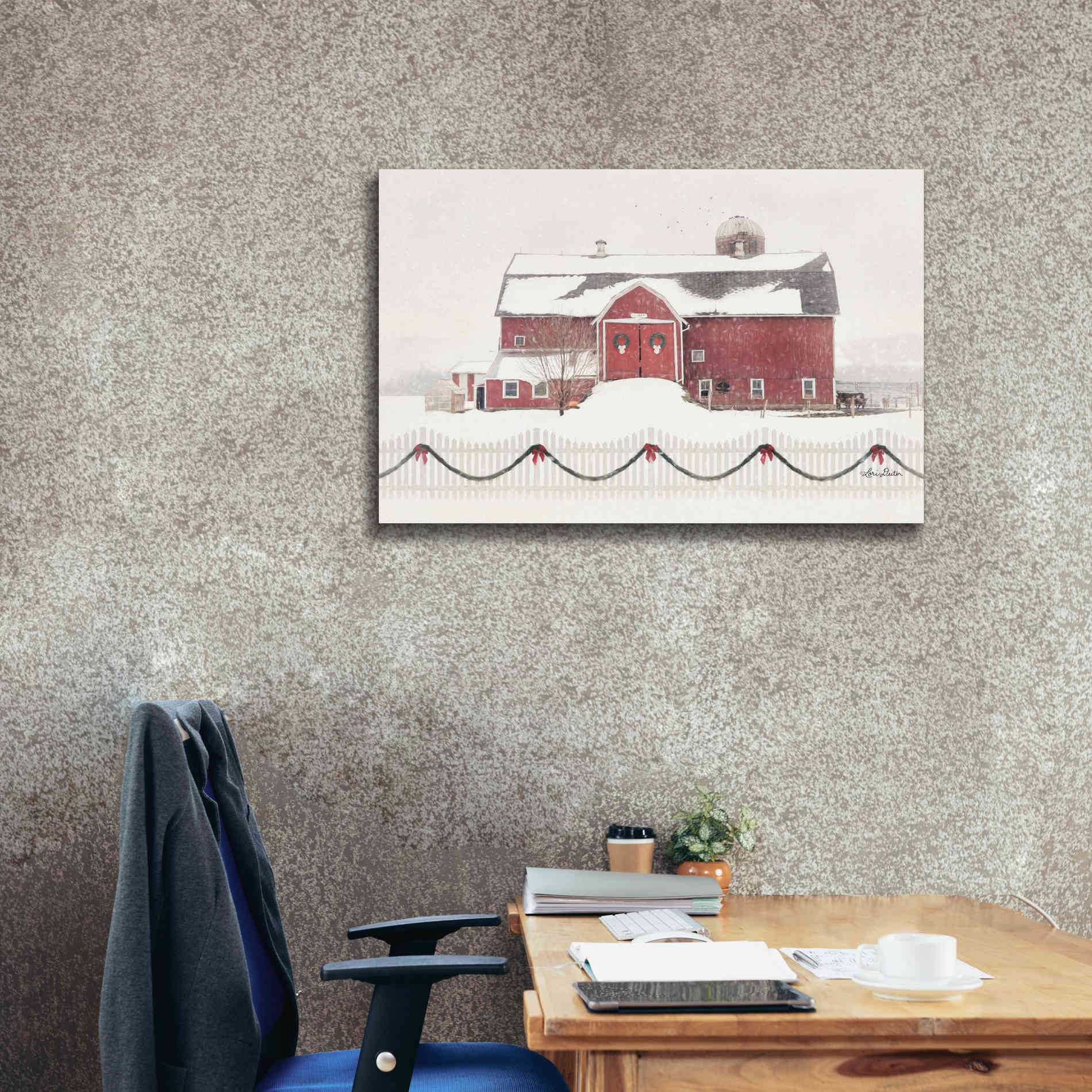 'Please Come Home for Christmas' by Lori Deiter, Canvas Wall Art,40 x 26