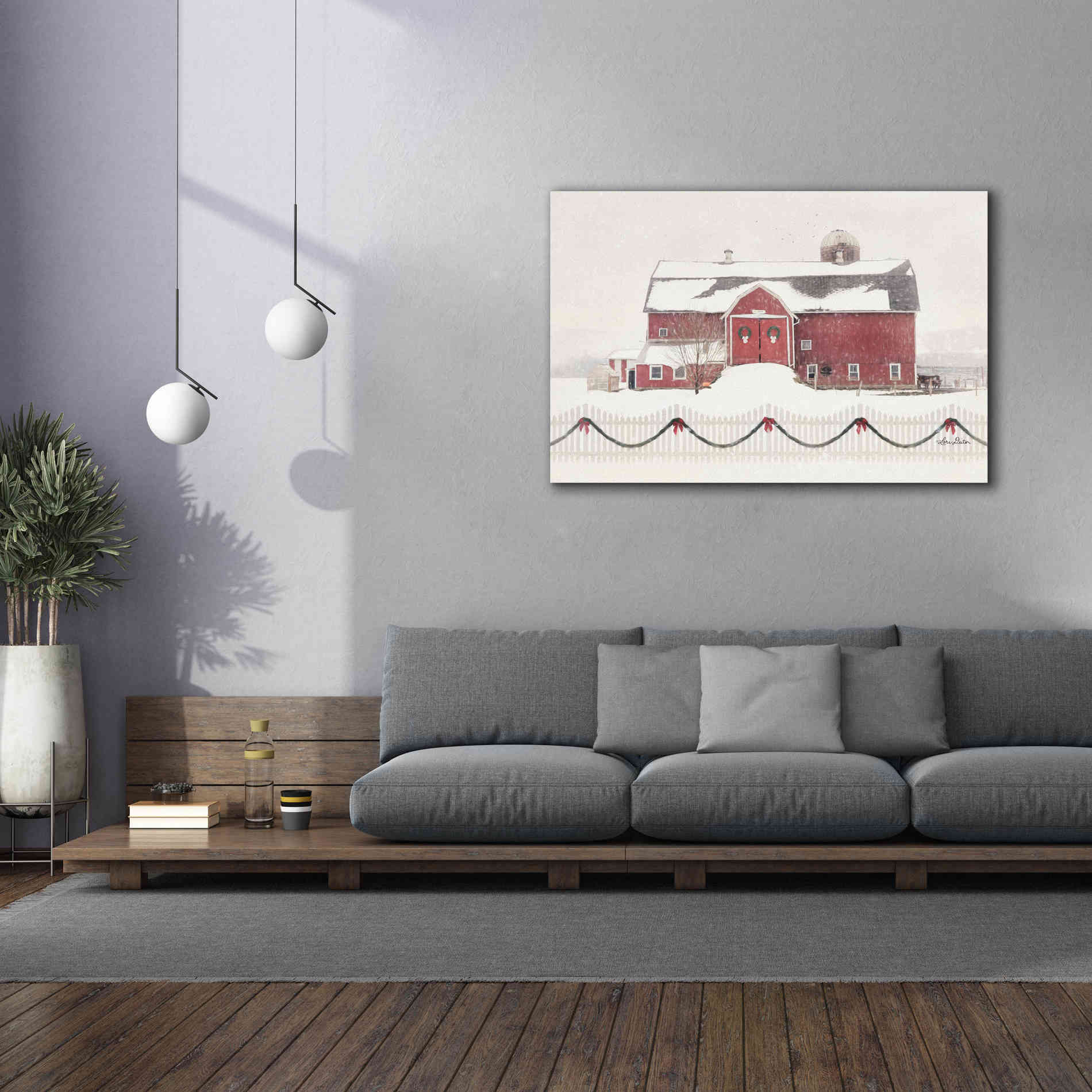 'Please Come Home for Christmas' by Lori Deiter, Canvas Wall Art,60 x 40