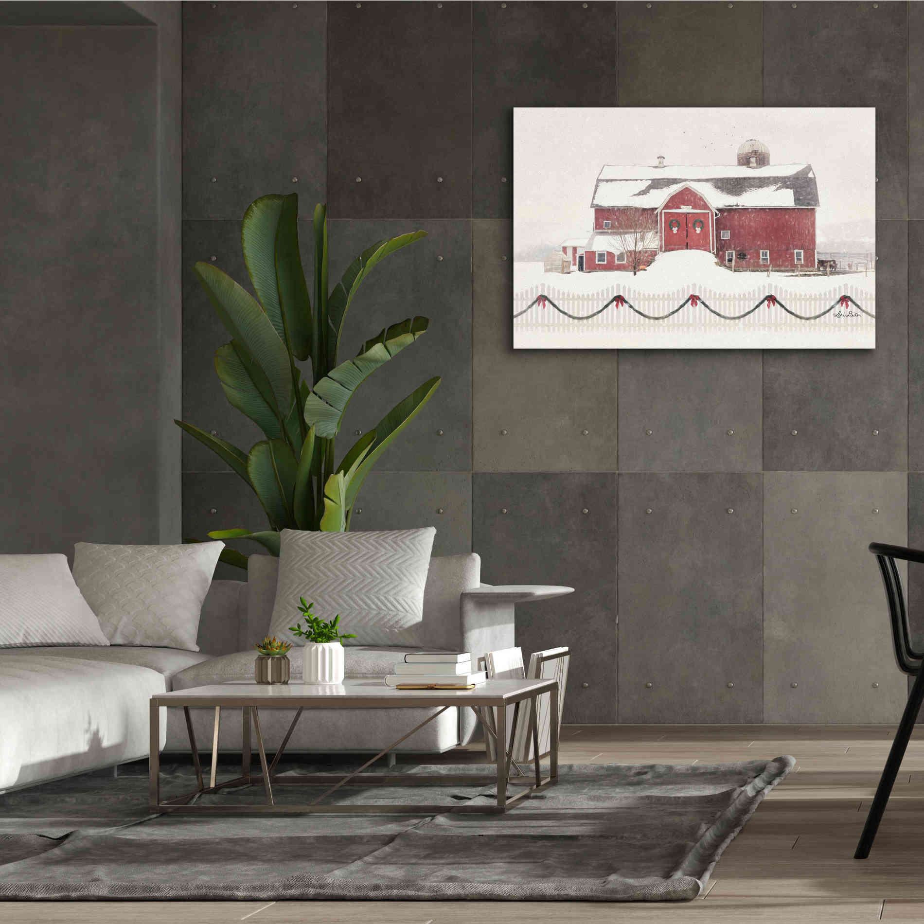 'Please Come Home for Christmas' by Lori Deiter, Canvas Wall Art,60 x 40