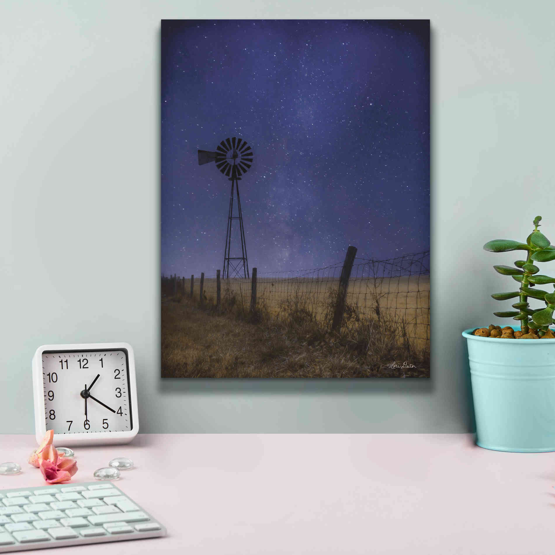 'Starlit Night' by Lori Deiter, Canvas Wall Art,12 x 16