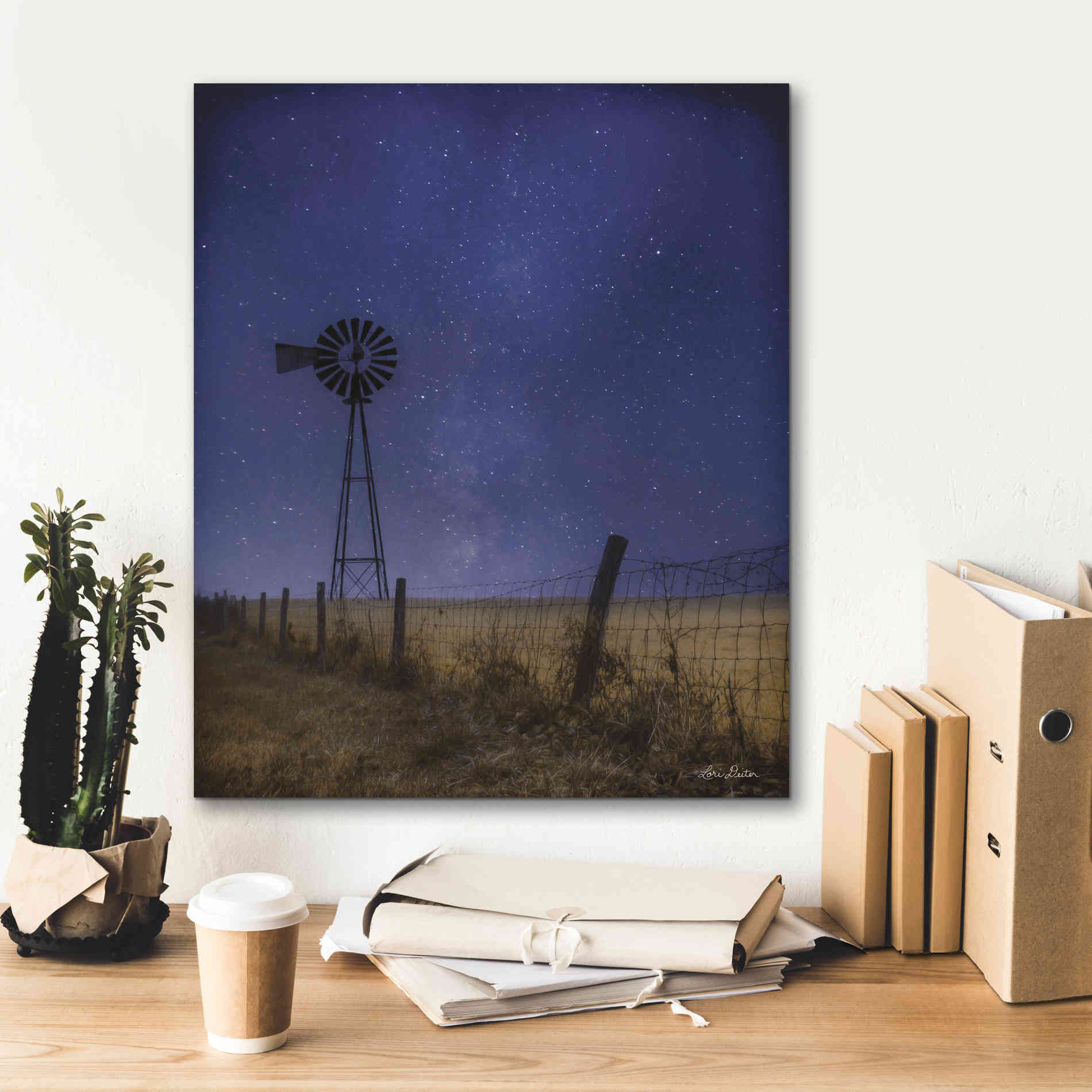 'Starlit Night' by Lori Deiter, Canvas Wall Art,20 x 24