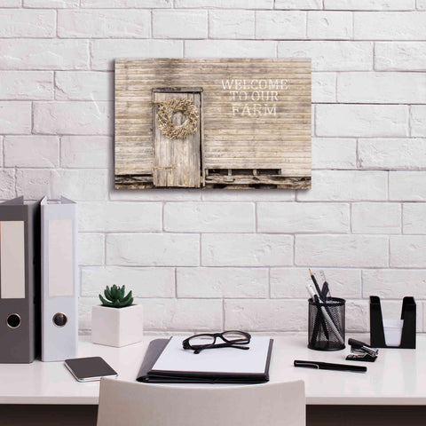 Image of 'Welcome to Our Farm' by Lori Deiter, Canvas Wall Art,18 x 12