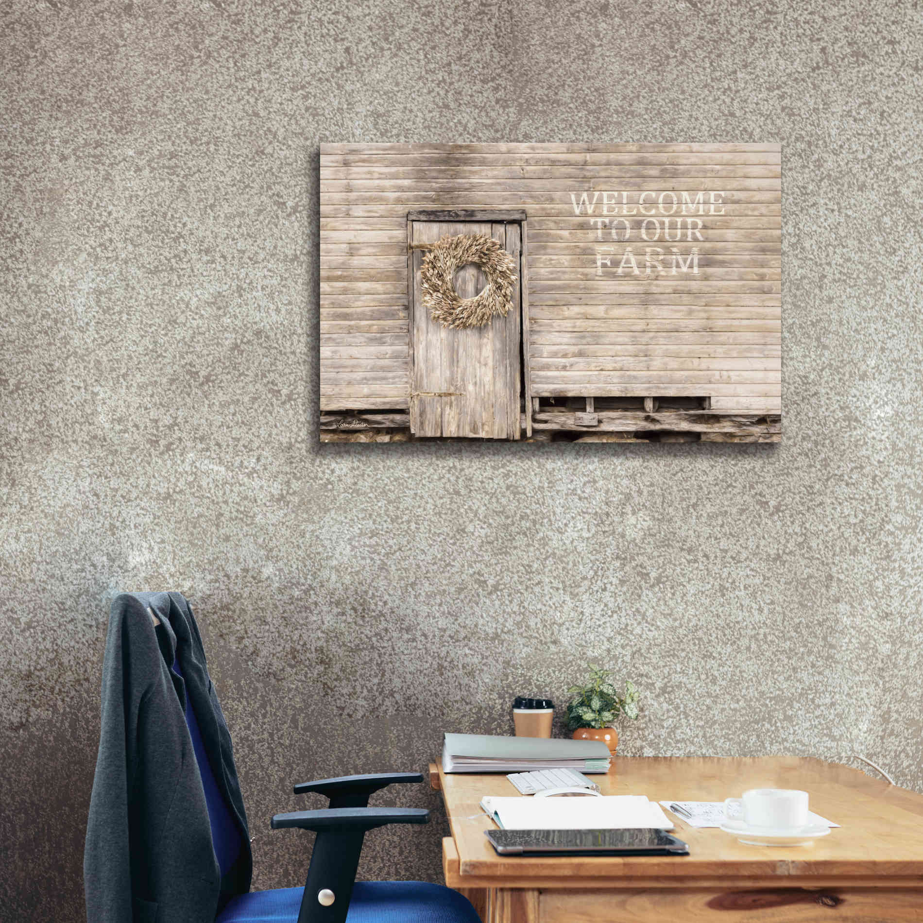 'Welcome to Our Farm' by Lori Deiter, Canvas Wall Art,40 x 26