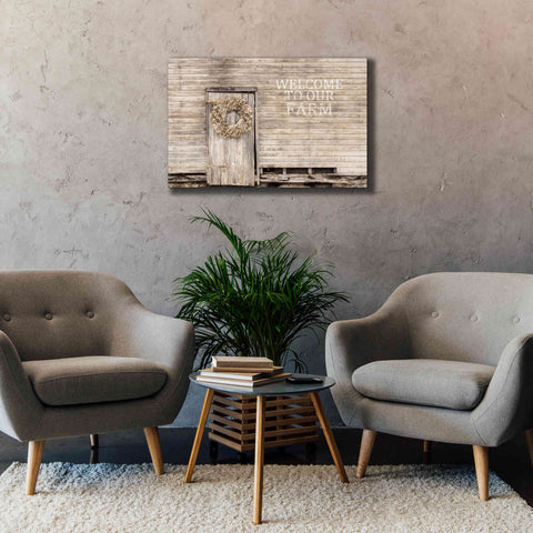 Image of 'Welcome to Our Farm' by Lori Deiter, Canvas Wall Art,40 x 26