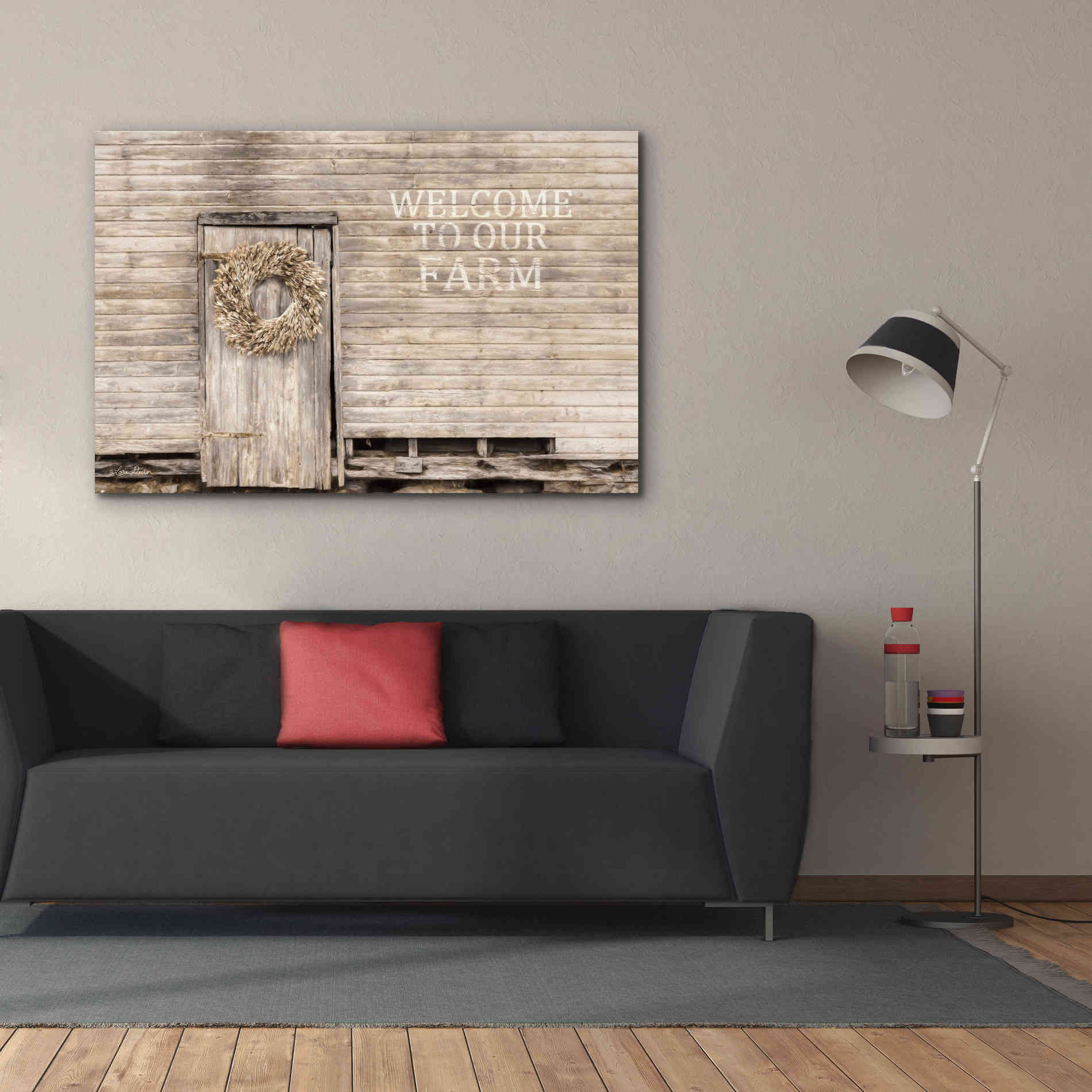 'Welcome to Our Farm' by Lori Deiter, Canvas Wall Art,60 x 40